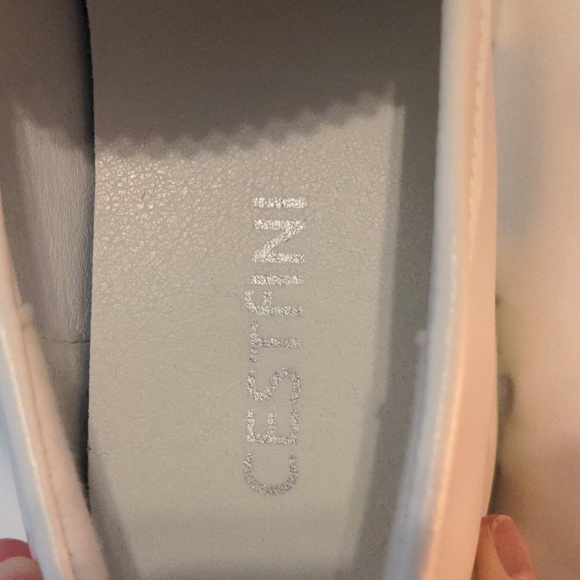 White Platform Clogs Mules Lug bottom slip on penny loafers size 7 - Picture 6 of 8